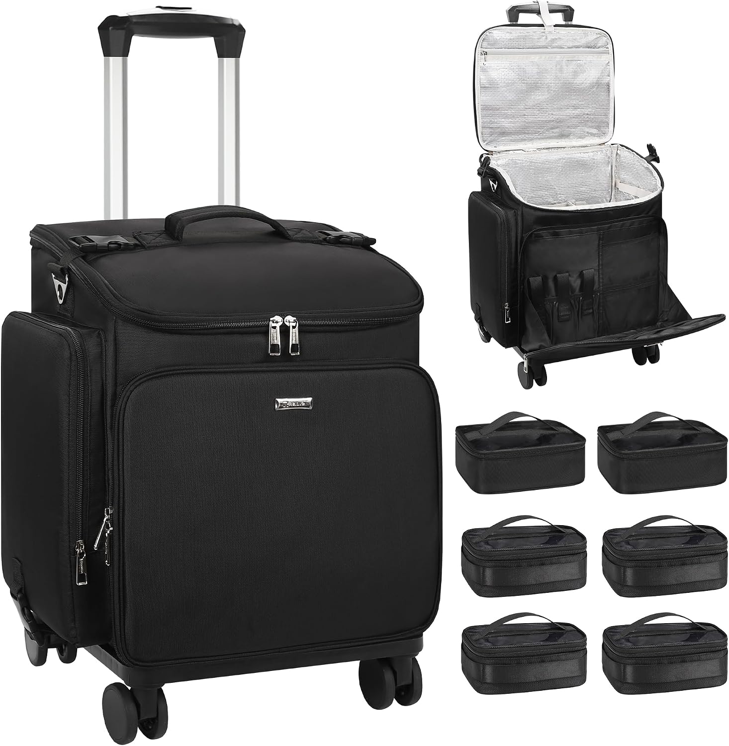 Tool Bag - Rolling Makeup Case Hair Tools Travel