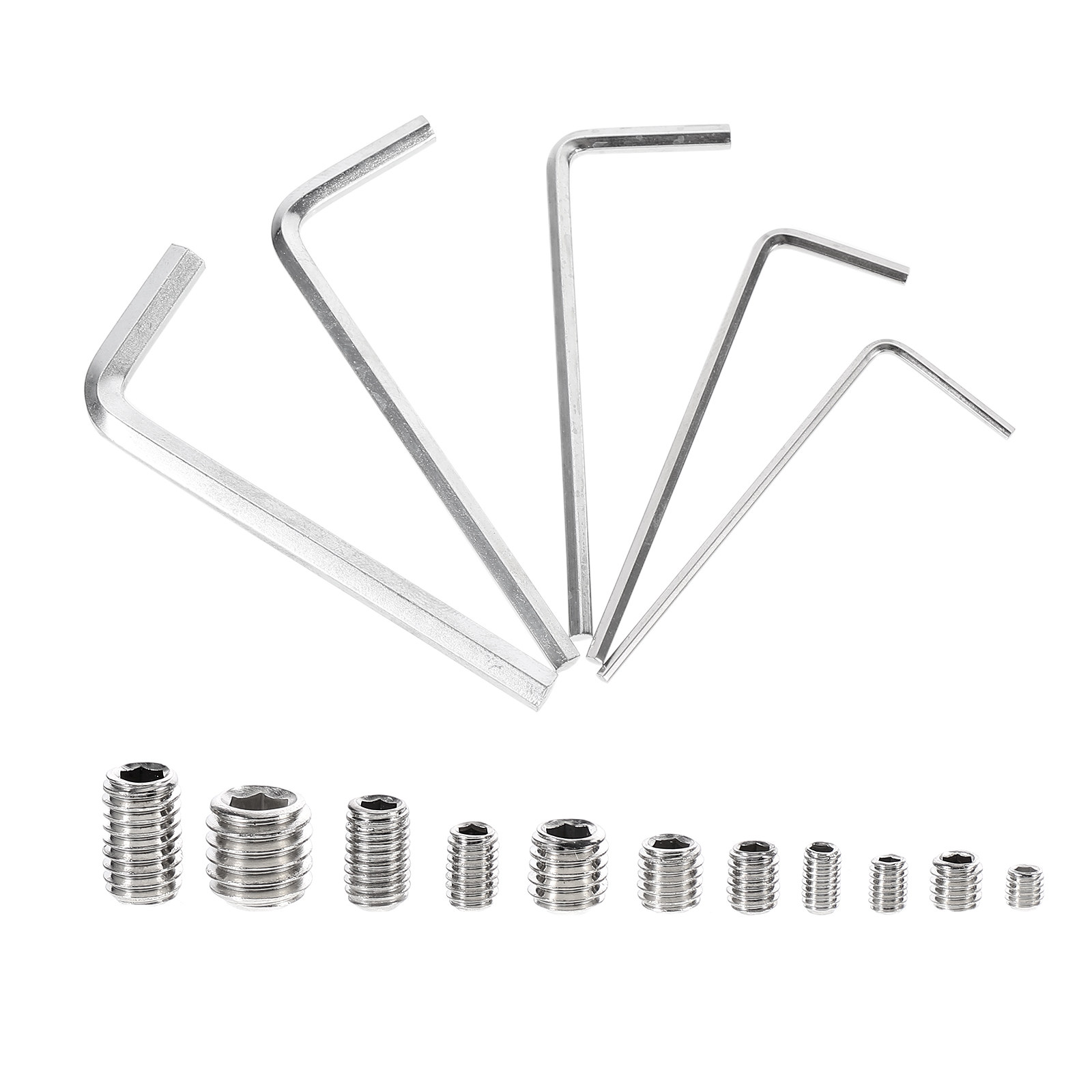 Socket Wrench - 240Pcs Stainless Steel Hex Grub Screw