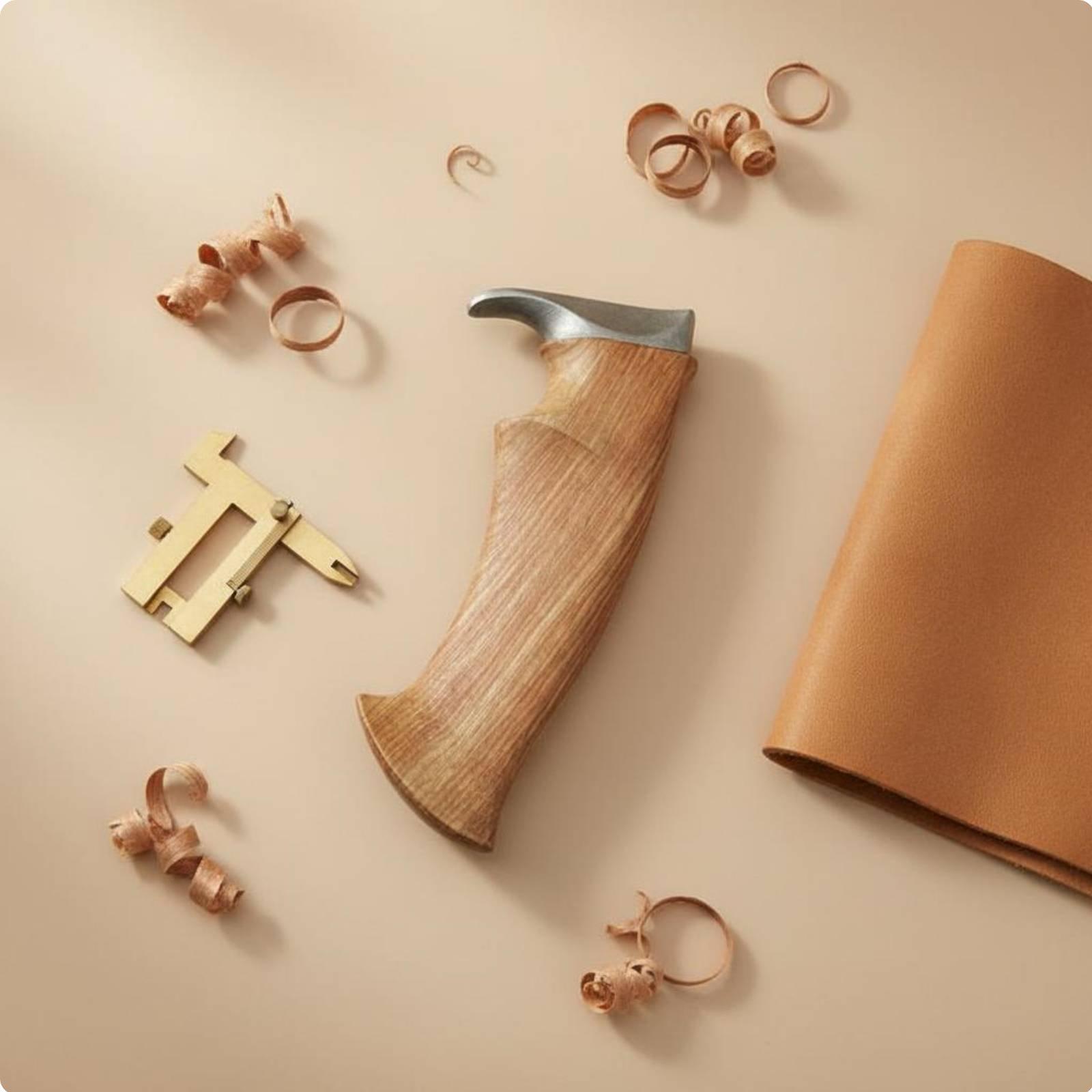 Tool Bag - Handle Material Customizable Wooden DIY Assembly