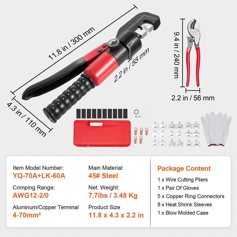 Hydraulic Crimping Tool with 9 - Tool Set review and price
