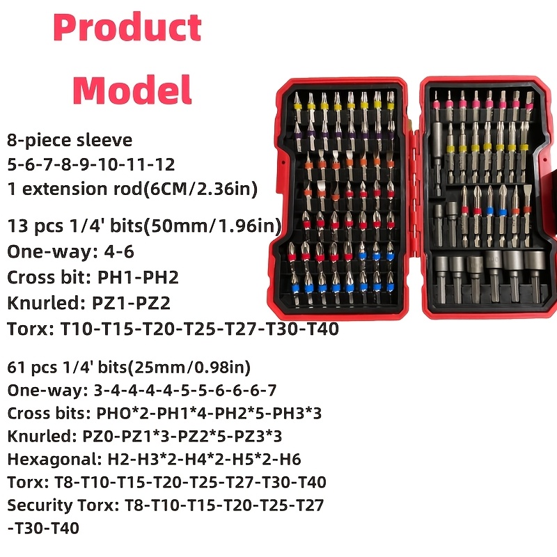 83Pcs Screwdriver Bit Set Impa - Tool Set review and price