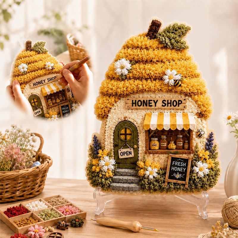 3D Mushroom House Poke Art DIY - Tool Set review and price