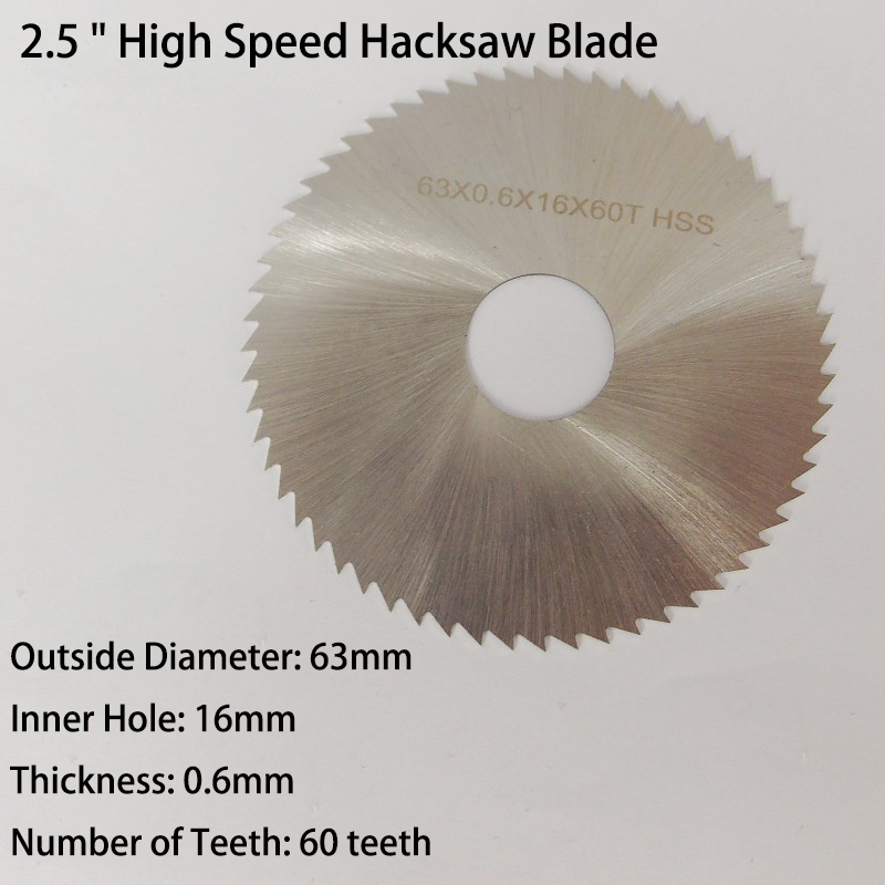2.5inch 63mm Alloy HSS High Sp - Hacksaw review and price