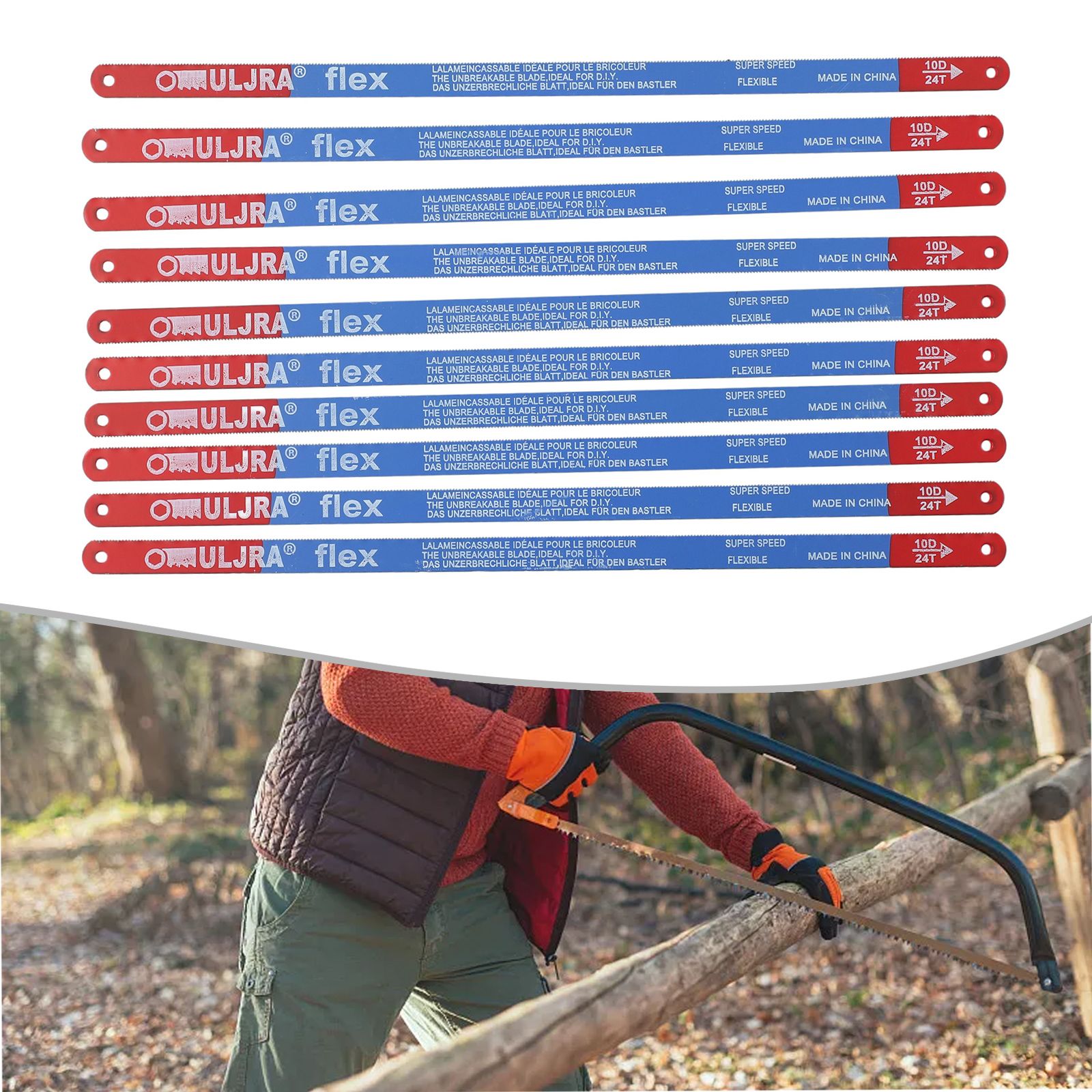 10Pcs/Set 14T/18T/24T Hacksaw  - Hacksaw review and price